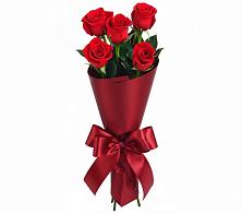 Букет 5 Красных роз Эдлесс Лав в Октябрьском Московской области