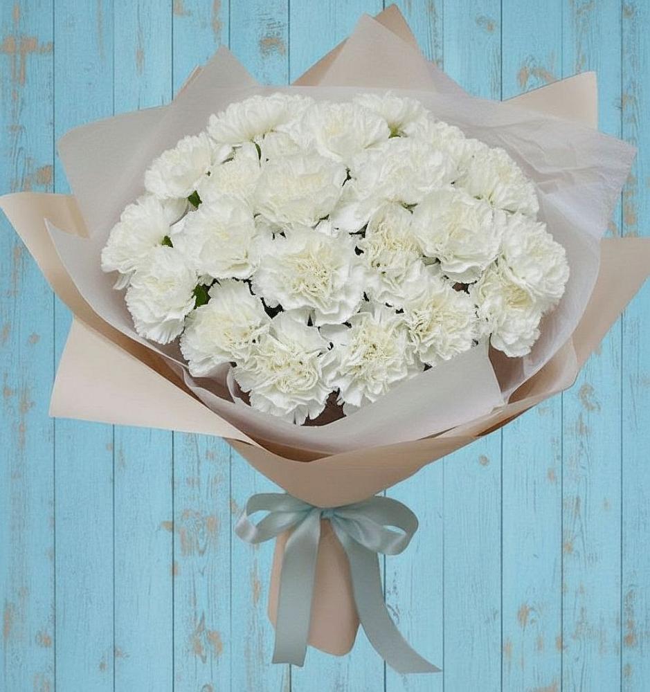 Букет цветов из: Гвоздики в Октябрьском Московской области