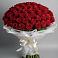 Букет 101 Красная роза Блэк Мэджик в Октябрьском Московской области