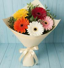 Букет цветов из:  Герберы в Октябрьском Московской области