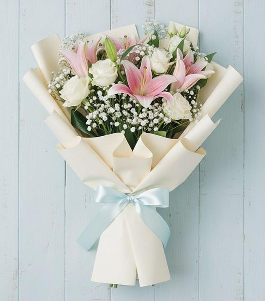 Букет цветов из: Лилии в Октябрьском Московской области