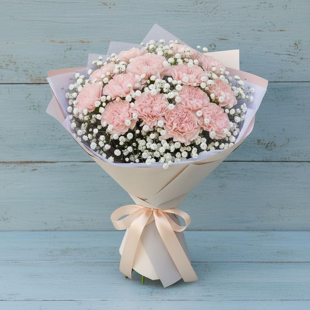 Букет цветов из: Гвоздики в Октябрьском Московской области