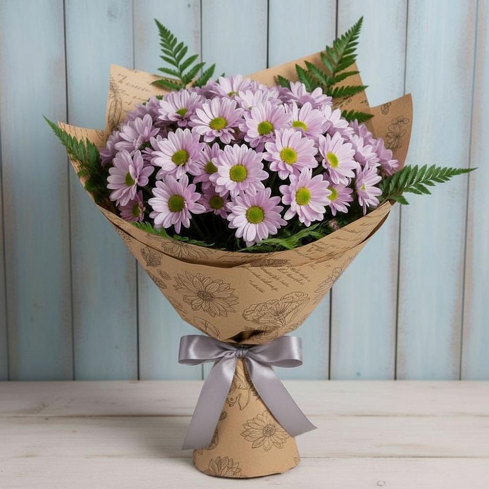 Букет цветов из: Хризантемы в Октябрьском Московской области