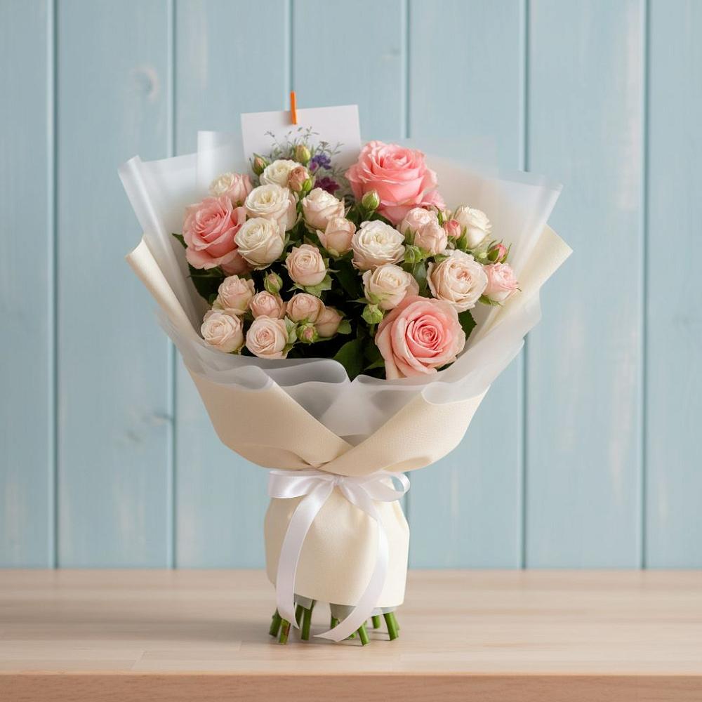 Букет цветов из: Розы в Октябрьском Московской области