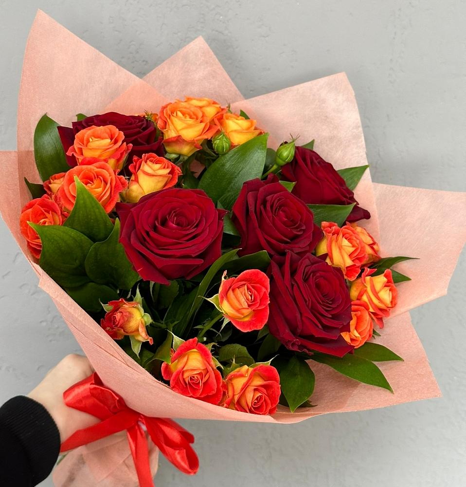 Букет Любовь и восторг в Октябрьском Московской области