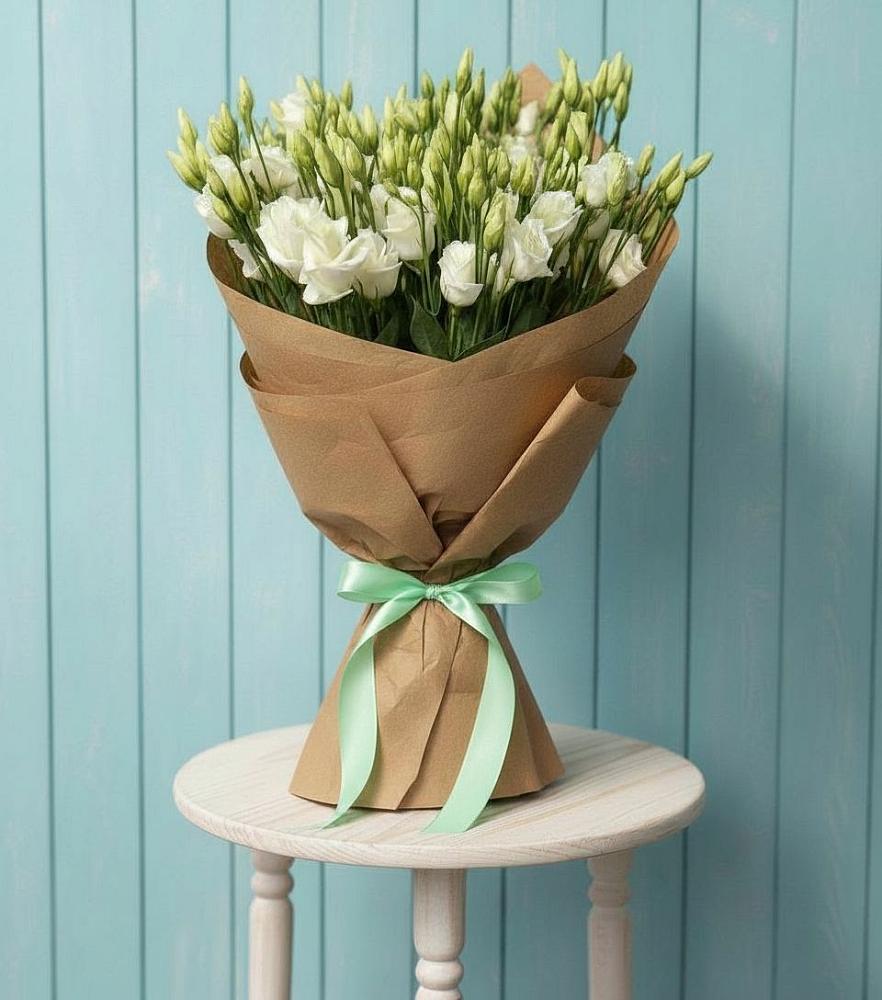 Букет цветов из: Лизиантусы в Октябрьском Московской области