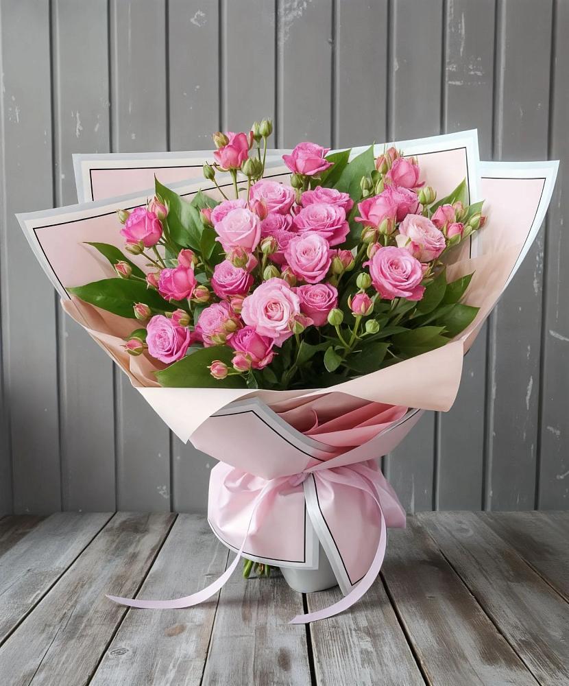 Букет Розовый кустик в Октябрьском Московской области