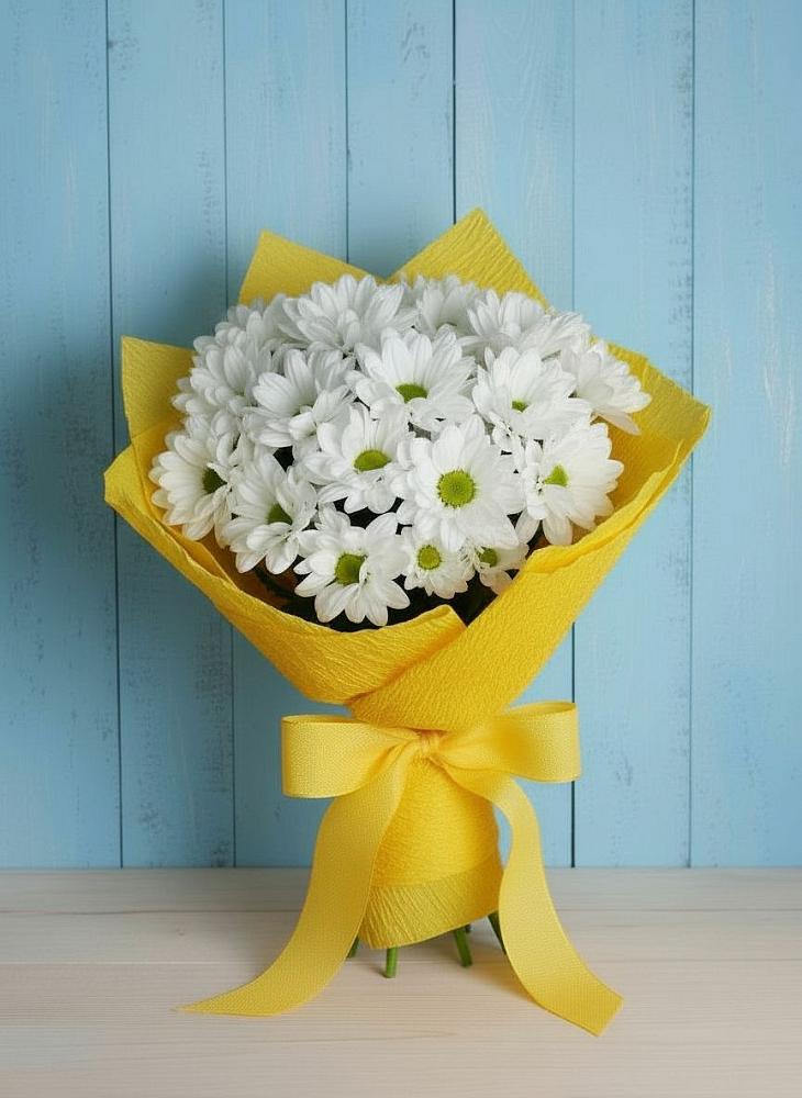 Букет цветов из: Хризантемы в Октябрьском Московской области