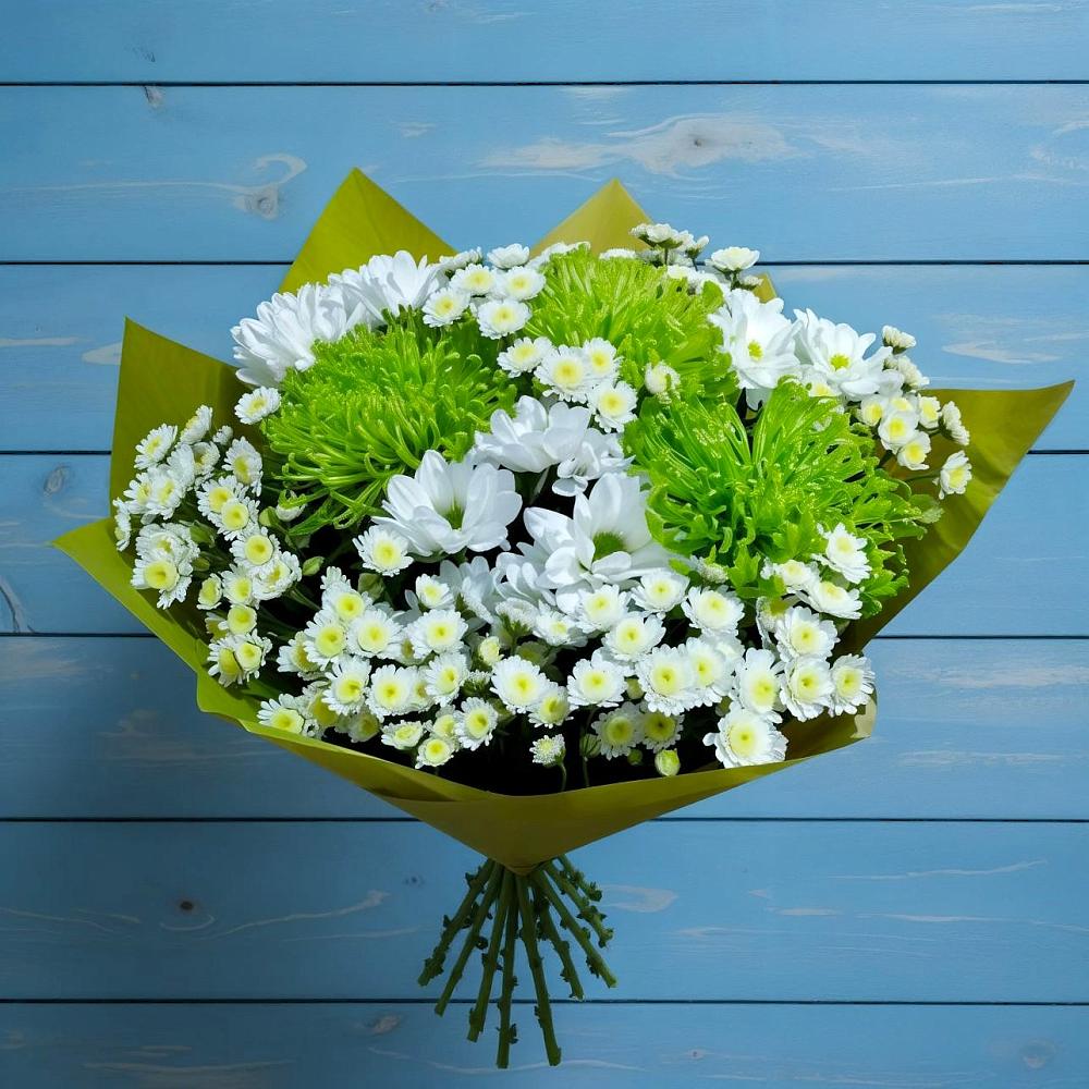 Букет цветов из: Хризантемы в Октябрьском Московской области