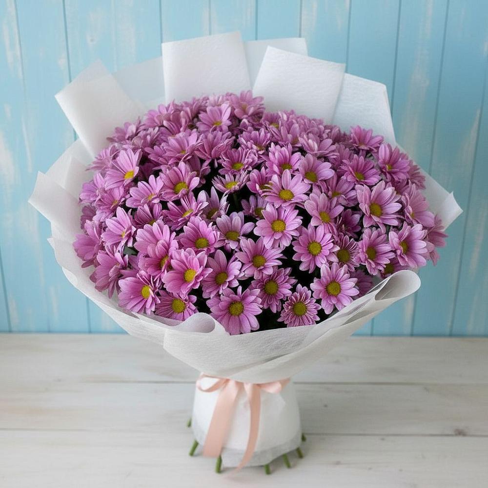 Букет цветов из: Хризантемы в Октябрьском Московской области