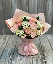 Букет цветов из:  Гвоздики, Розы и Хризантемы #REPLACE_PRED# Октябрьском Московской области