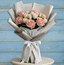 Букет цветов из:  Розы #REPLACE_PRED# Октябрьском Московской области