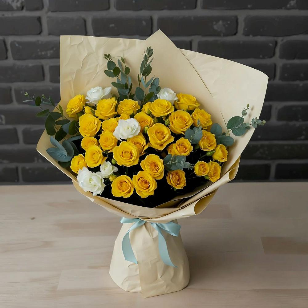 Букет цветов из: Розы в Октябрьском Московской области